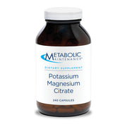 Metabolic Maintenance Potassium Magnesium Citrate bottle front showing label and dosage for daily use