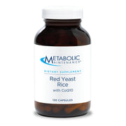 Metabolic Maintenance Red Yeast Rice CoQ10 bottle highlighting cardiovascular support