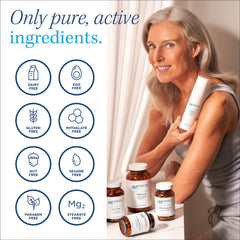 Close-up of Metabolic Maintenance selenium capsules highlighting bioavailable L-selenomethionine.