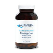 Metabolic Maintenance The Big One bottle front, convenient daily iron-free supplement.