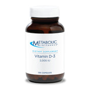 Metabolic Maintenance Vitamin D-3 2000 IU bottle for daily bone support.