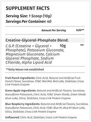 Metabolic Nutrition CGP powder close-up micronized creatine for smooth dissolution.