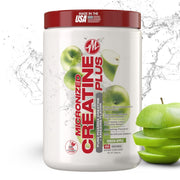 Metabolic Nutrition CreatinePLUS Green Apple bottle supports workouts with flavorful fuel.