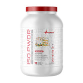 Metabolic Nutrition ISO PWDR Birthday Cake bottle shows convenient protein delivery for daily fueling.