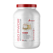 Metabolic Nutrition ISO PWDR Birthday Cake bottle shows convenient protein delivery for daily fueling.