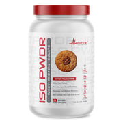 Metabolic Nutrition ISO PWDR Butter Pecan Cookie bottle for high-protein support after workouts.