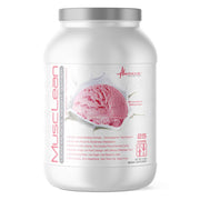 Metabolic Nutrition Musclean strawberry shake bottle, ideal for quick high-protein meals on the go.
