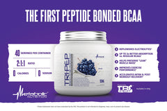 Dissolving TriPep grape powder in water for smooth taste during training