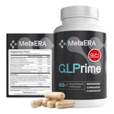 METAERA GLPrime bottle front showcases berberine blend for daily balance.