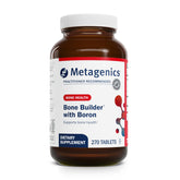 Metagenics Bone Builder bottle showing MCHC-based formula for bone density support.