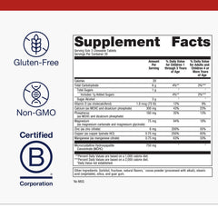 Close-up of Metagenics Bone Builder chewable tablets showing calcium and vitamin D support