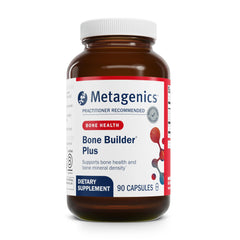 Metagenics Bone Builder Plus ingredient schematic highlights MCHC for potential bone support.