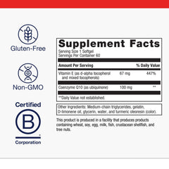 Close-up of Metagenics CoQ10 ST-100 softgels for energy production.