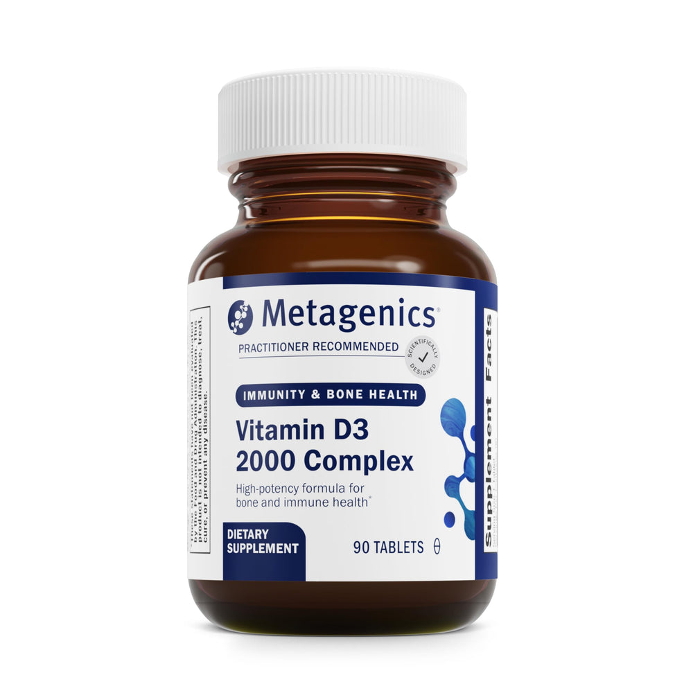 Metagenics D3 2000 IU Complex bottle for bone health support