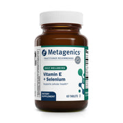 Metagenics E-400 selenium tablets bottle for daily use.