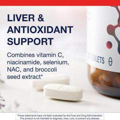 Metagenics GlutaClear broccoli seed extract image emphasizing detox support