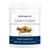 Metagenics Golden Fusion bottle front view for potential joint support.