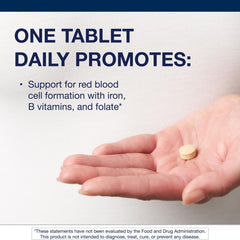 Hemagenics tablets being poured into a hand for easy daily use