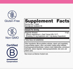 Metagenics HerWellness Estrovera box front highlighting plant-based formula.