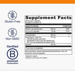 Metagenics Immune Active capsules closeup highlighting antioxidant support
