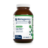 Metagenics Lipo-Gen bottle for fat metabolism support.