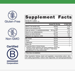 Metagenics Lipo-Gen tablets closeup showcases a vitamin-rich blend for daily use.
