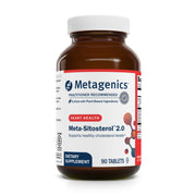 Metagenics Meta-Sitosterol 2.0 bottle with capsules for heart health support.