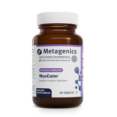 Metagenics MyoCalm bottle front for muscle relaxation support
