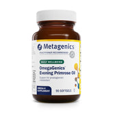 Metagenics OmegaGenics Evening Primrose Oil bottle with 419 mg omega-6 and 50 mg GLA
