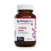 Metagenics Ostera bottle front view highlighting the bone support formula.