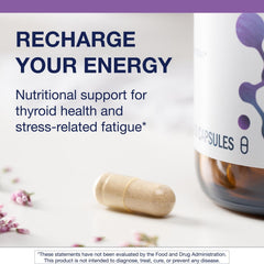 Metagenics Thyrosol packaging box, non-GMO and gluten-free formula.