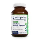 Metagenics UltraFlora Balance bottle for daily probiotic support and gut balance.