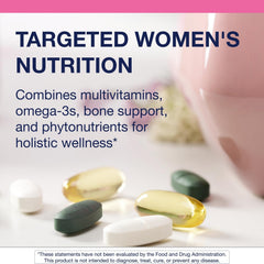 Capsules and softgels in Metagenics daily packets support bone and energy