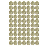 METAL ARTEM Flower of Life gold sticker decorating a notebook for a refined look