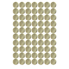 METAL ARTEM Flower of Life gold sticker decorating a notebook for a refined look