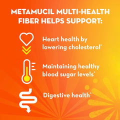 Metamucil psyllium husk capsules bottle back with dosage information