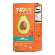 Metavo Advanced Weight Support bottle close-up highlighting energy support