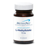 MethylPro L-Methylfolate 15 mg bottle promotes daily focus.