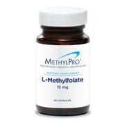 MethylPro L-Methylfolate 15 mg bottle for daily brain support and calm focus.