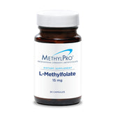 MethylPro L-Methylfolate bottle front showing high-potency folate for focus and mood support