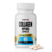 MetpharmUSA collagen peptides capsules bottle for daily skin, hair, nails, and joint support.