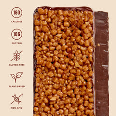 Open Mezcla bar showing creamy bottom layer and crisp top