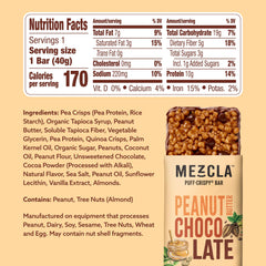 Mezcla Peanut Butter Chocolate Bar close-up – creamy peanut butter with rich chocolate flavor.