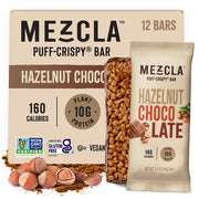 Mezcla Puff Crispy Bar pack shot showing value and convenience for on-the-go snacking