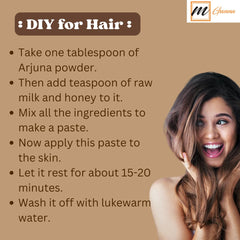 Close-up of antioxidant-rich Arjuna powder texture in container.