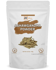 mGanna Ashwagandha powder with fine texture for easy beverage mixing.