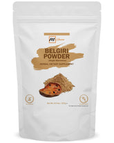 mGanna Belgiri powder jar close-up for natural hair care and skin use