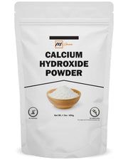 mganna calcium hydroxide powder in resealable stand-up pouch for cosmetics and skincare.