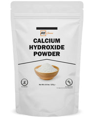 mGanna calcium hydroxide powder packaging in a resealable pouch for cosmetics