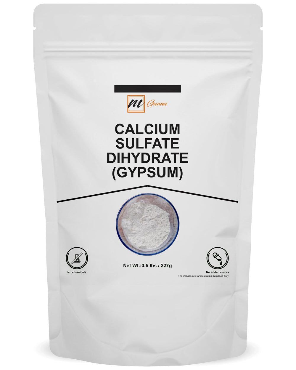 mGanna calcium sulfate dihydrate powder for baking enhances texture and stability